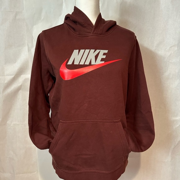 Nike Kids Burgundy Hoodie - Picture 8 of 9